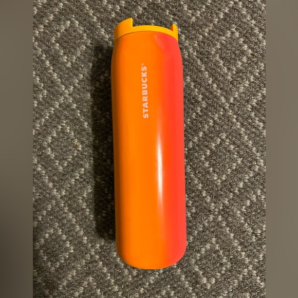 Starbucks New in Box Mango Gradient 16 oz. Vacuum Insulated Tumbler Travel Mug - Picture 10 of 11